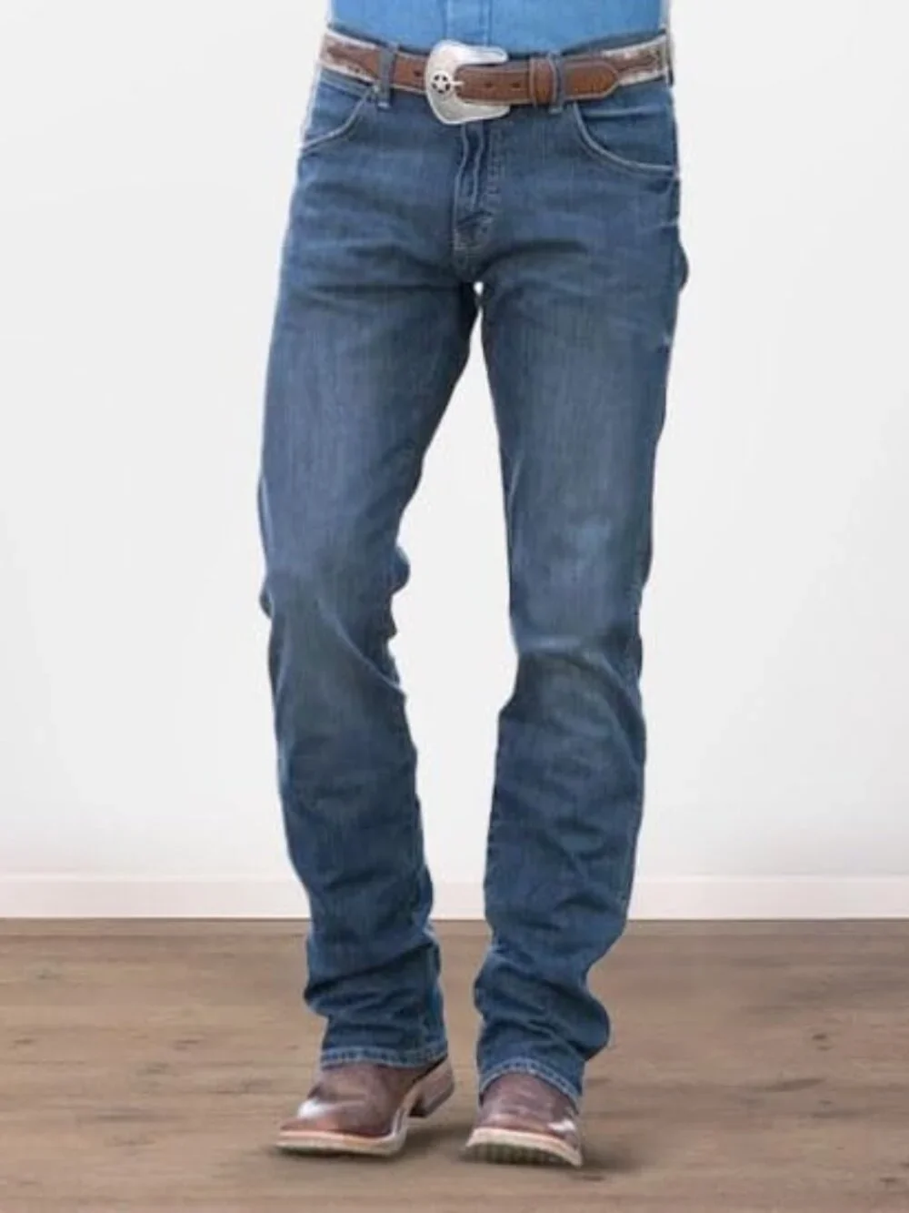 Mens Retro Slim Fit Straight Leg Jean